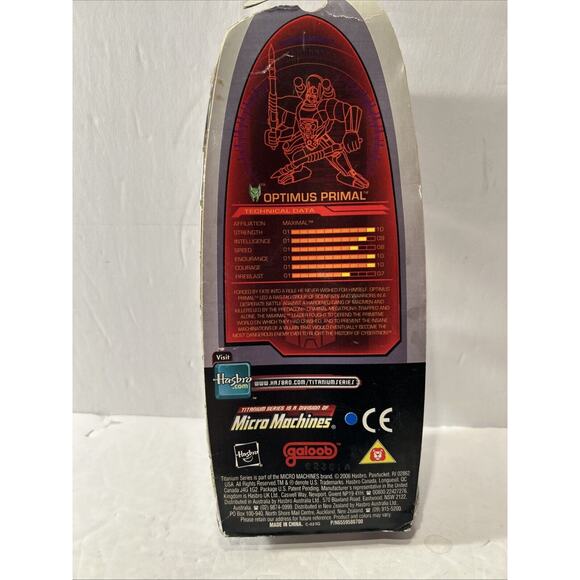 Hasbro Transformers Titanium Series Optimus Primal 3" Die-Cast Figure NIB 2006 - Picture 5 of 6